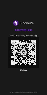 PhonePe UPI QR for donations